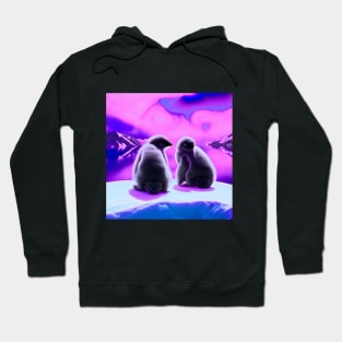 Bebés Pingüinos en la Antártida. Hoodie